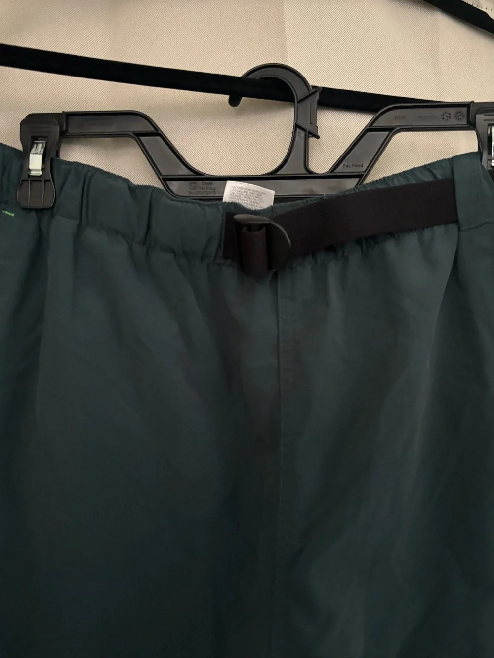 The North Face Men's Deep Teal Hybrid Shorts with Integrated Belt